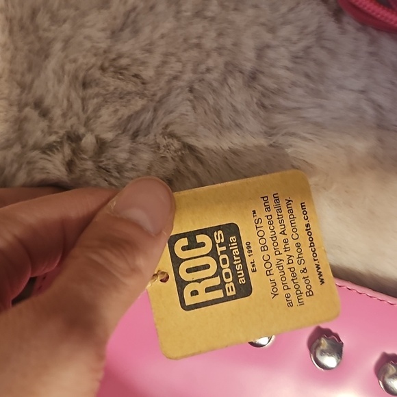 BNWT Roc Austrailia Barbie Pink Lash Lace Up Boots - Picture 6 of 17